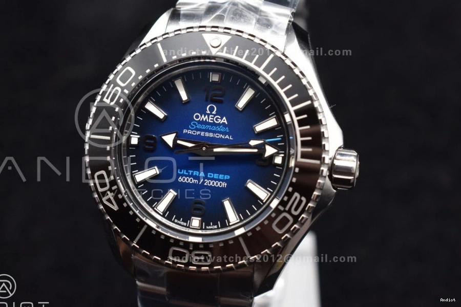 Blue SS Deep on Deep Best Clone SS SBF A8912 Super Ultra 1:1 Dial Edition Bracelet Seamaster 6000M 0901